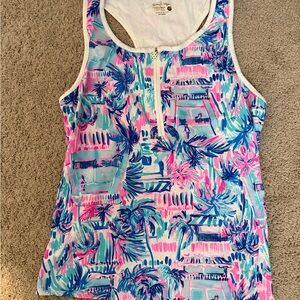 Colorful Tropical Print Tank Top